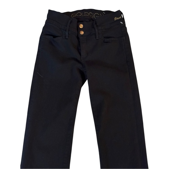 Goldsign Black High Rise Jeans with Smooth Finish - Picture 14 of 15